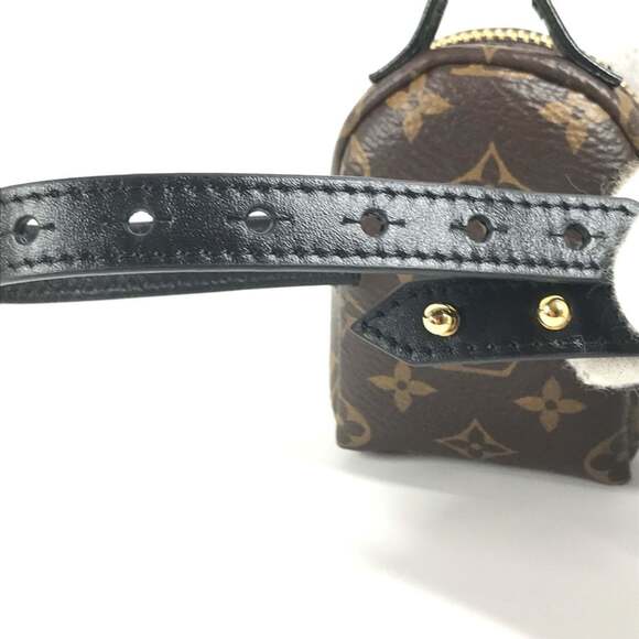 LOUIS VUITTON Brown Monogram Canvas Charm Bracelet